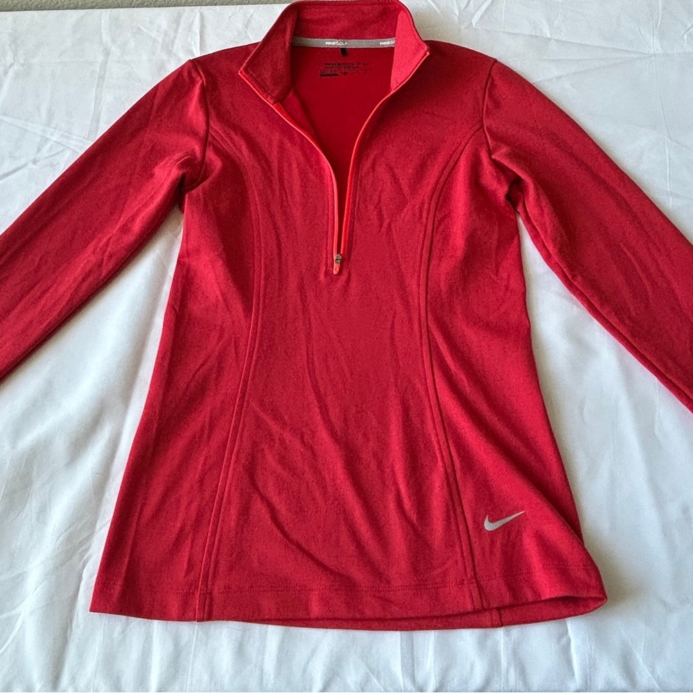 Nike Women's Bright Red Long Sleeve Top
